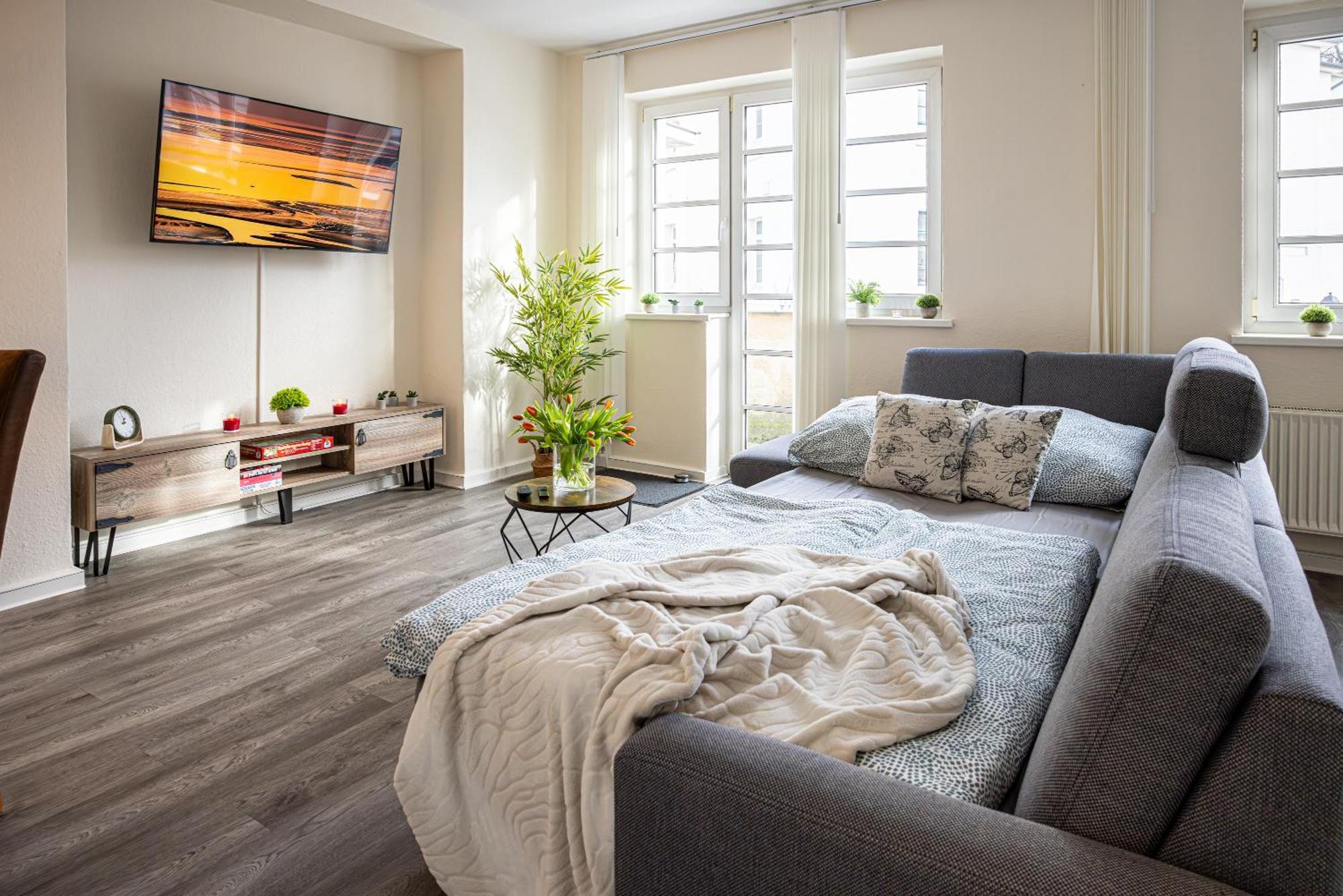 Luxus City Apartment Sauna Balkon Kueche Zentral Rostock Esterno foto