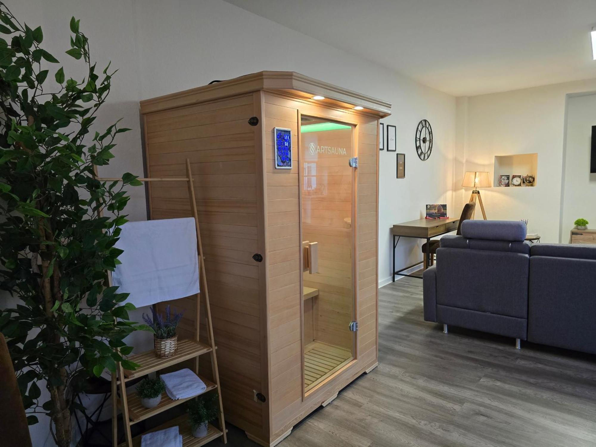 Luxus City Apartment Sauna Balkon Kueche Zentral Rostock Esterno foto
